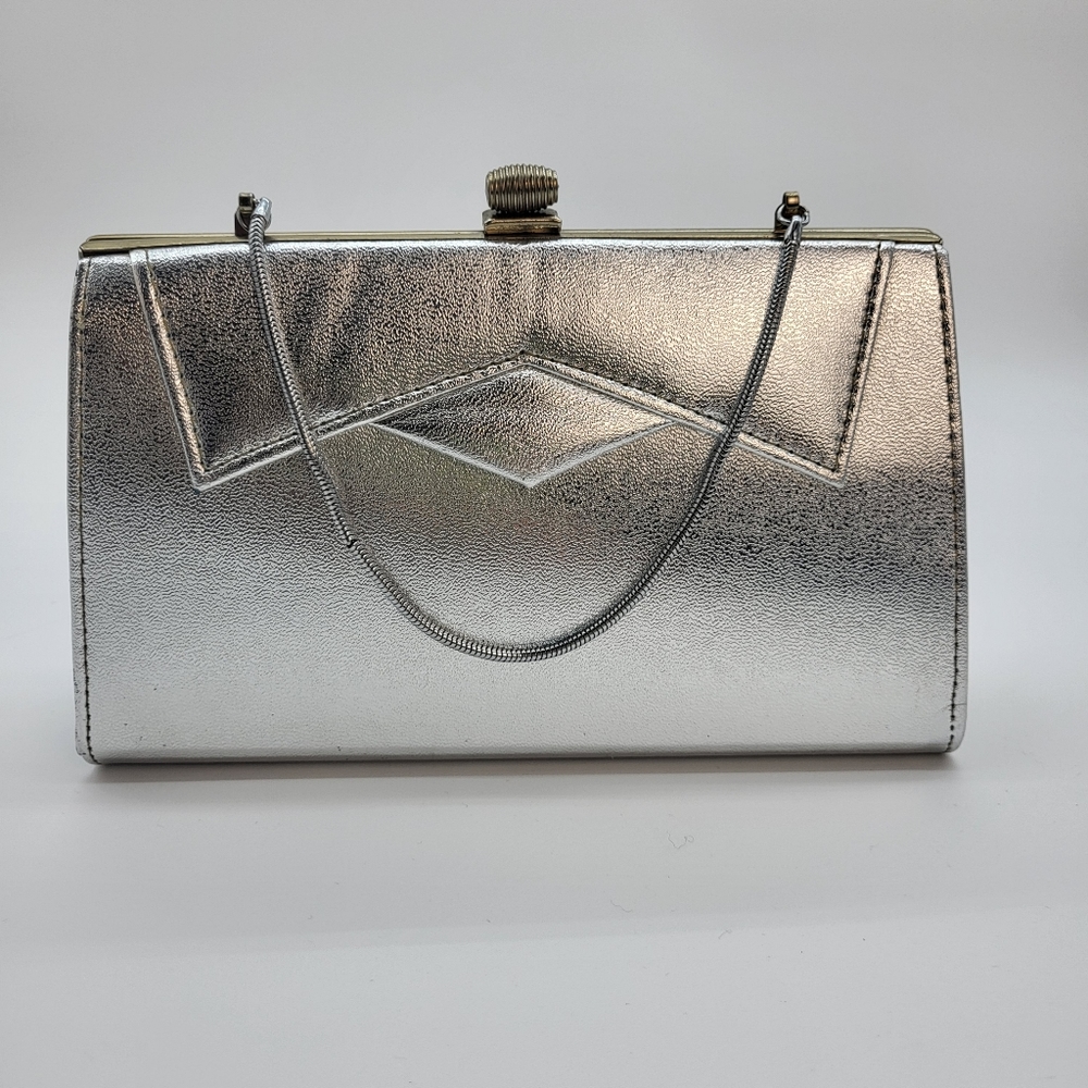Silver Formed Evening Bag